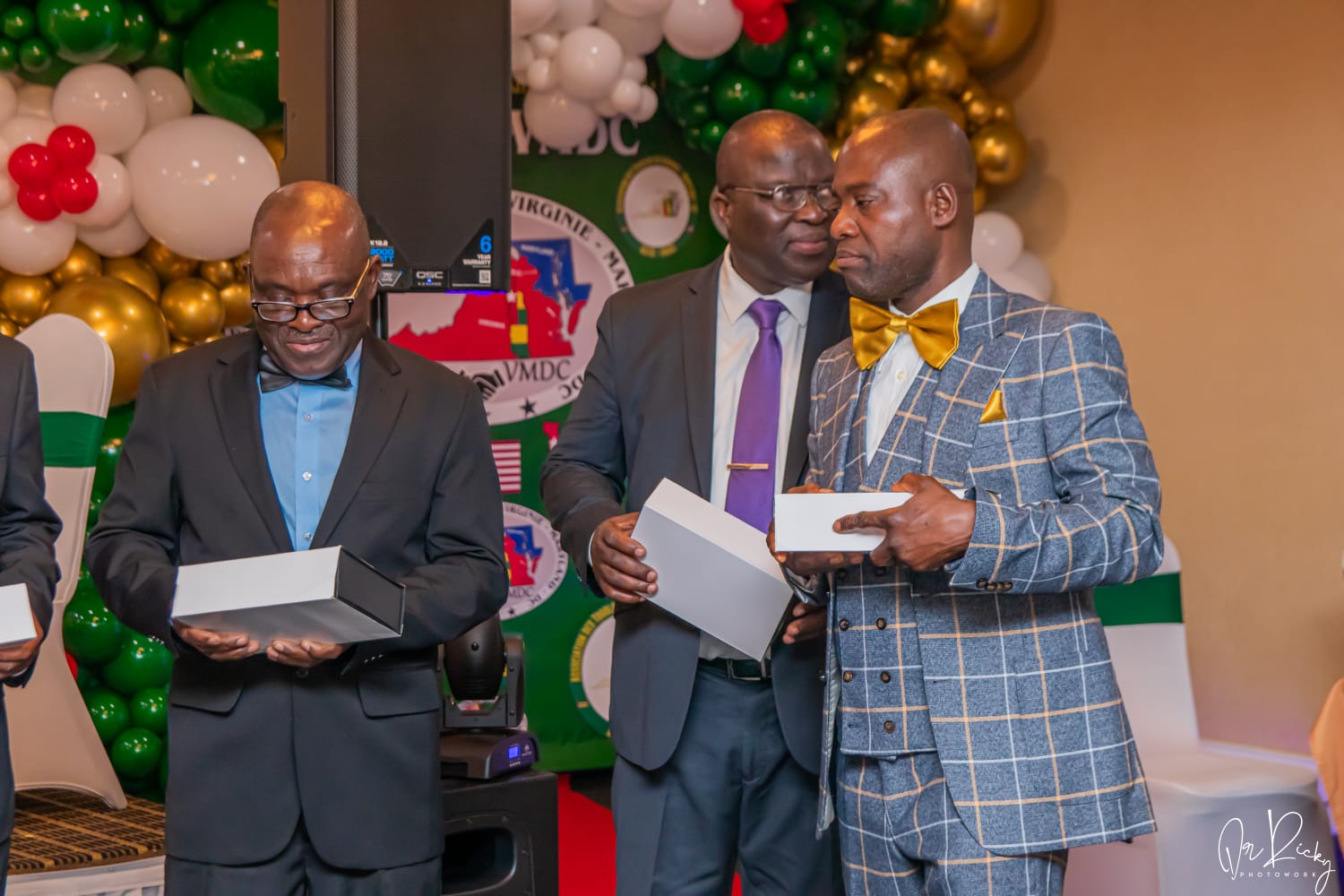 Members receiving recognition awards